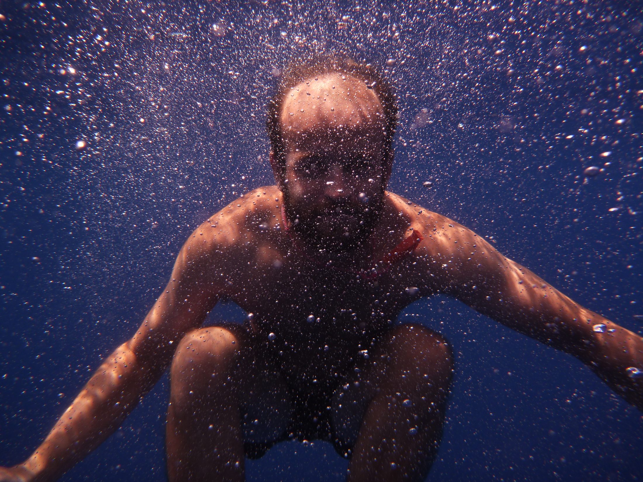 Underwater self-portrait, Mike Jones